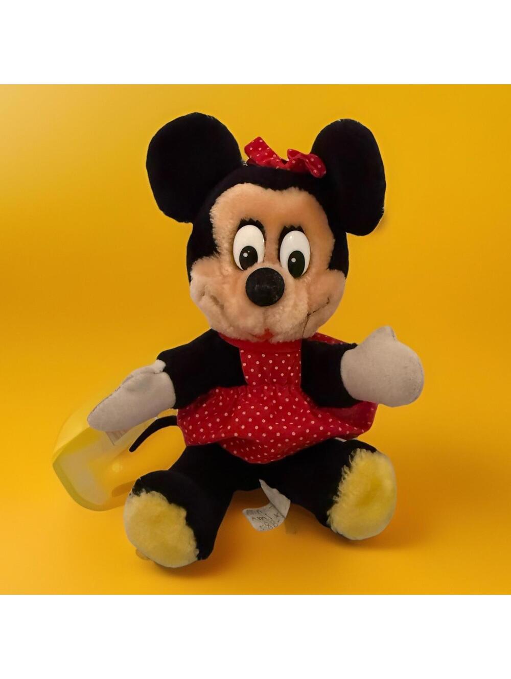 Minnie Mouse Plush Disneyland Walt Disney World Red/white Polka Vintage Disney